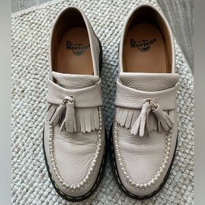 Dr. Martens Adrian Loafers size 9 in vintage taupe/light pink color